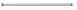 Delabie Eco Telescopic Curtain Rail 20 - 0.76-1.26m Polished Alu