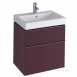 3d 595 Vanity Unit 2 Drawer Plum 840361