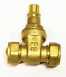 15mm Brass Lockshield C X C Gate Valve