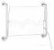 Delabie Adjustable Mirror Plus Handle 420x600 White Epoxy St Steel