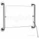 Delabie Adjustable Mirror Plus Handle 420x600 Polished Stainless Steel