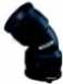 Black Ef Elbow 45d 50-50 49060 49060050