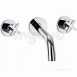 Morea Wall Mtd 3 Hole Basin Mixer