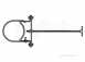 4s086 Osma 4 Inch Adj. Pipe Bracket Assemb
