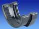 4t818w White Sq Conn 2x4 1/2 Inch H/r Gutter
