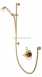 Aqualisa 560.04 Aquatique Adjustable Head Gold Plated
