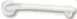 Delabie Grab Bar 25 L400 White Epoxy Stainless Steel