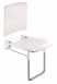 Delabie Lift-up Comfort Shower Seat Plus Backrest Plus Stainless Steel Leg