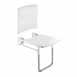 Delabie Lift-up Comfort Shower Seat Plus Backrest Plus Leg St Steel Satin