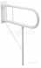 Delabie Drop-down Rail With Leg 26.9 L650 White Epoxy St Steel