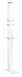 Delabie Column For Wall Or Drop Down Rail H1000 White Epoxy