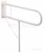 Delabie Drop-down Rail With Leg 33.7 L850 White Epoxy St Steel