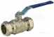 Center 22mm Wras Lvr Brass Ball Valve