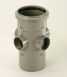 Center Soil Pipe Clip 110mm Grey