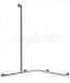 Delabie Grab Bar And Shower Rail (left) 32 Polished Stainless Steel