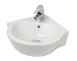 Eastbrook Corner Basin 450mm One Tap Hole Wh