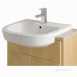 56.0064 Metro Semi-recessed Basin One Tap Hole Wh