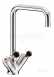 Delabie Single Hole Deck Mtd Mixer 45lpm Swivel Tube Spout 22 L300mm