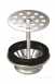 Delabie Urinal Waste 63 1 1/4 Inch Vand-resist St Steel Grid Ctrl Screw