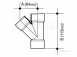 5z210 40mm Tee 45 Deg Black Abs 5z210b