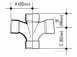 5z230 40mm Cross Tee 87.5 Deg Black Abs