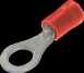 Specialised Wiring Accesories Fork Terminal 3.7mm Red (pack Of 100)