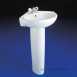 Ideal Standard Space E6160 Two Tap Holes Corner Basin White