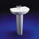 Ideal Standard Space E6150 Two Tap Holes Short Proj Basin White