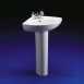 Armitage Shanks Tiffany S2740 Two Tap Holes Corner Basin Wh