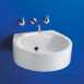 Ideal Standard White E0013 450mm No Tap Holes Basin White