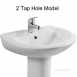 Loire 450 Basin Two Tap Holes White 75.0015