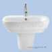 Twyford Encore Square Basin 600 One Tap Hole Wh Er4241wh