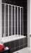 Aquarius 7 Fold Bath Screen White/clear