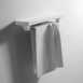 Alento Ceramic Shelf And Steel Towel Rail 42cm White 85.0019