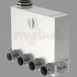 5port Dist Box 125mm X 75mm Round Conns