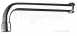 Delabie Wall Mtd L-shaped Spout For Panels 1-10mm M1/2 Inch L120 H60 Fs