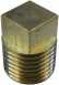 Midbras 1/8 Inch Brass Square Head Plug