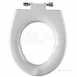 Avalon Seat Ring Chrome Plated Hinge Antibac 25mm-white Av7881wh