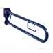 Avalon Hinged Support Rail With T/roll Holder -blue Av4910be