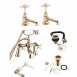 Deva Lush108 Chrome Lush Chrome Bath Filler Deck Mount