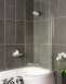 Roman 871-886 Collage Bath Screen Silver