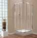 Center 760mm Corner Entry Chrome/clear