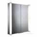 Crest Double Door Lit Aluminium Cabinet