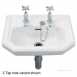 Clarice 450x385 Handrinse Basin 2 Tap Cl4812wh