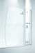 Coram Sail Screen 800mm White/plain Glass