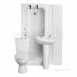 Armitage Shanks Sandringham 21 S0501 Two Tap Holes Bathroom Pack White S050101