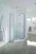 Mira Flight Pivot Door 1200 X 900mm Silver/clear Glass