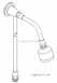 Rada 108.45 Shower Kit Chrome Plated