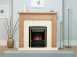 Darras Nat Oak C/w Black Panel And Hearth
