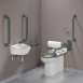 Doc.m Rimless Btw Pack Right Hand Grey Grab Rails And Seat Pk8347gy